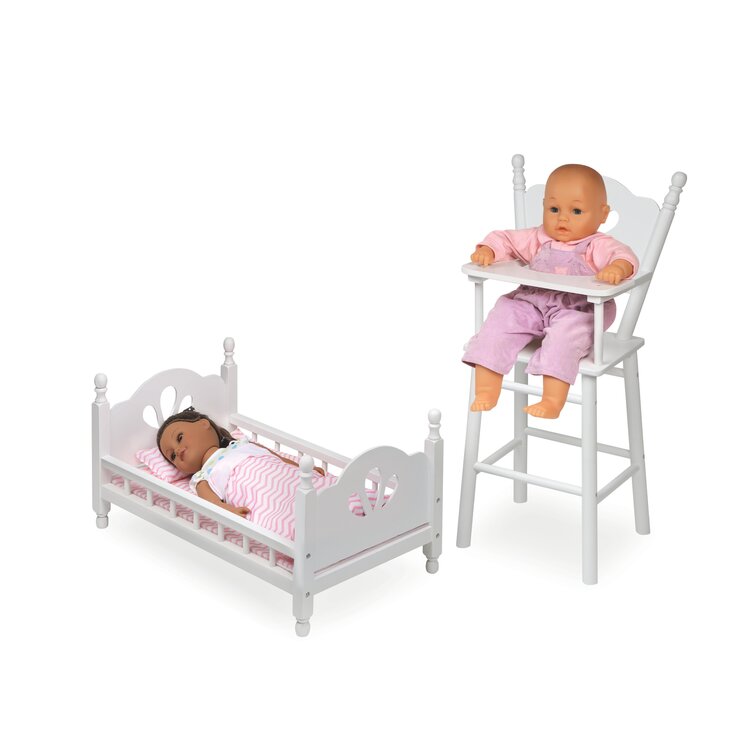 Doll high outlet chair and crib